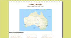 Desktop Screenshot of basketsandhampers.com.au