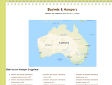 Tablet Screenshot of basketsandhampers.com.au